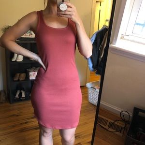 Dark mauve cotton dress